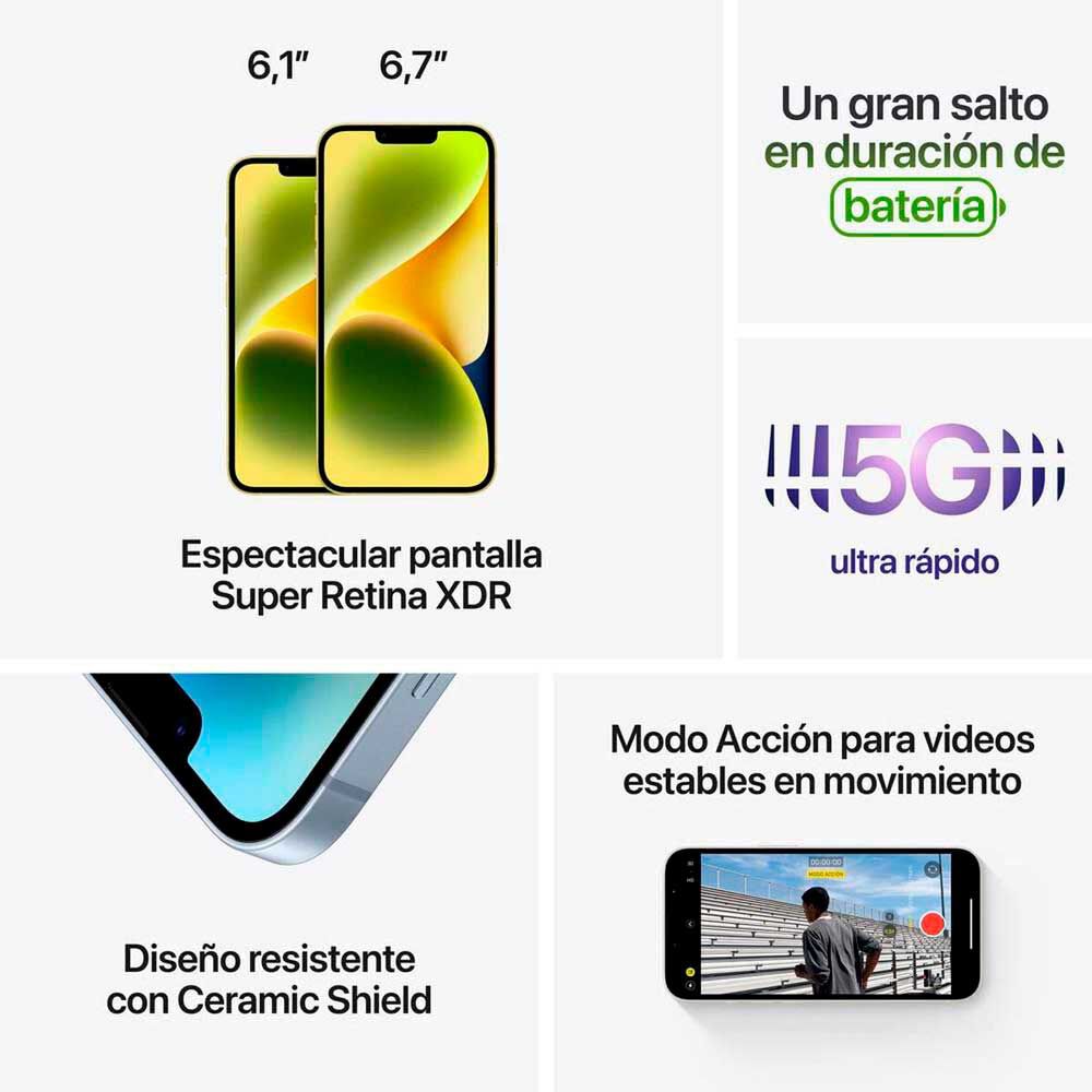 Apple iPhone 14 128GB Medianoche, foto 6