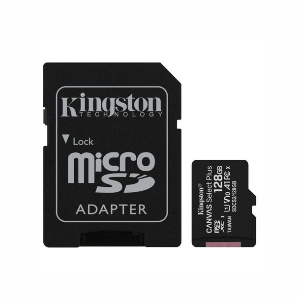 Tarjeta Micro SD Kingston Canvas Select Plus 128GB