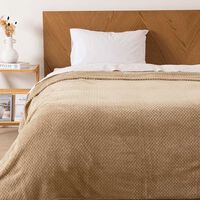 Frazada Mashini PopCorn 1.5 Plazas Beige