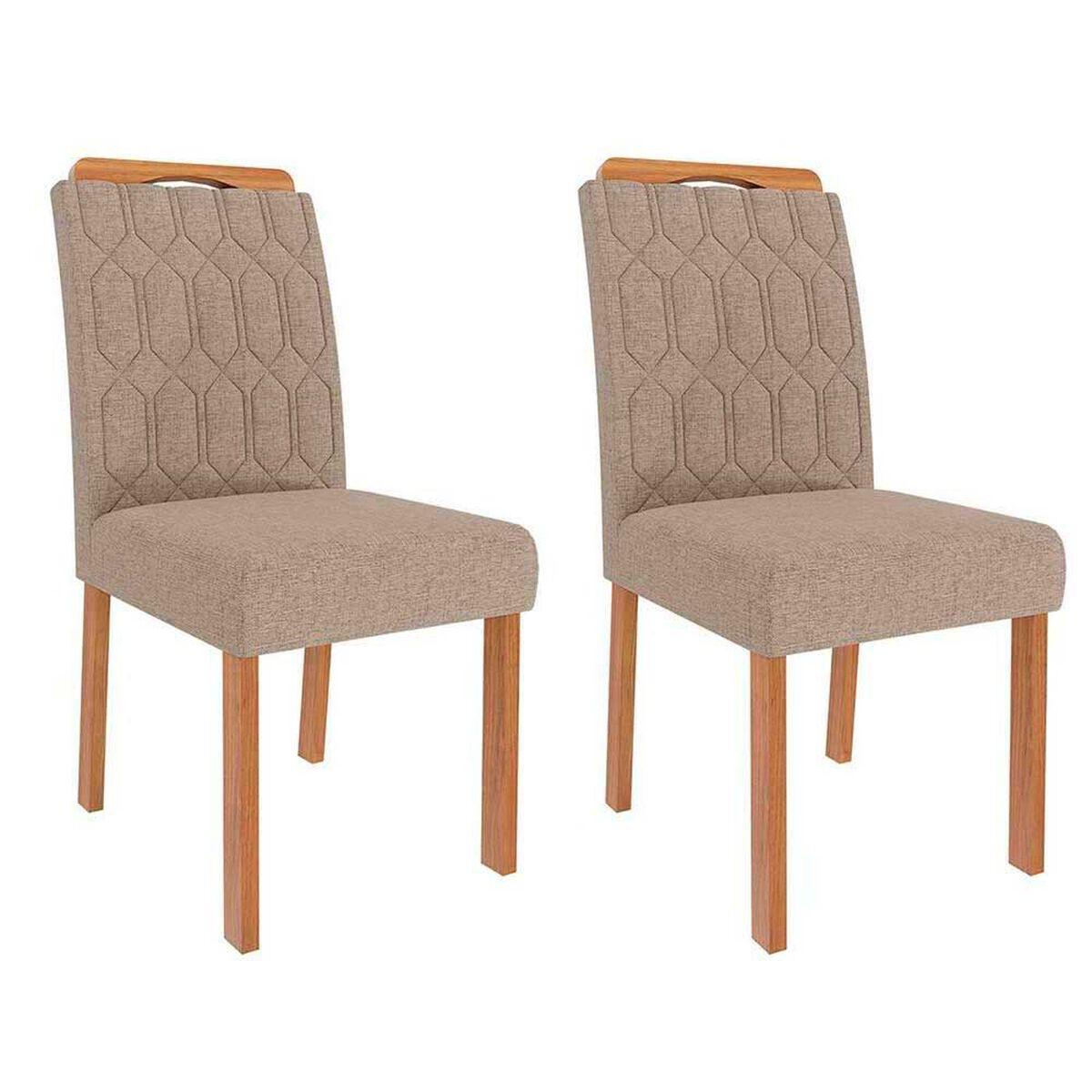 Juego de comedor Decocasa Louis 4 Sillas Off White