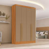 Closet Di Poretti Design New Creta 3 Cajones 4 Puertas Caf&eacute; Oscuro