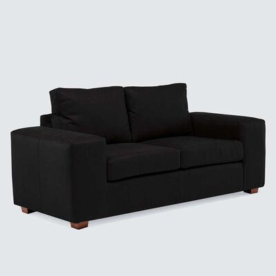 Imagen 2 del producto Sofá Mons Etna Cuero 2 Cuerpos Black