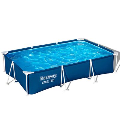 Imagen 1 del producto Piscina Esructural Elevada Rectangular Bestway Steel Pro 201x300 cm 3300 Litros