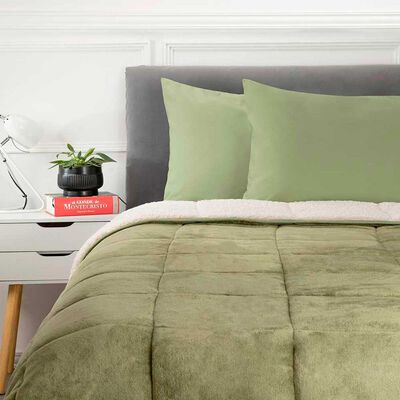 Plum&oacute;n Flannel Sherpa Casanova 1.5 Plazas