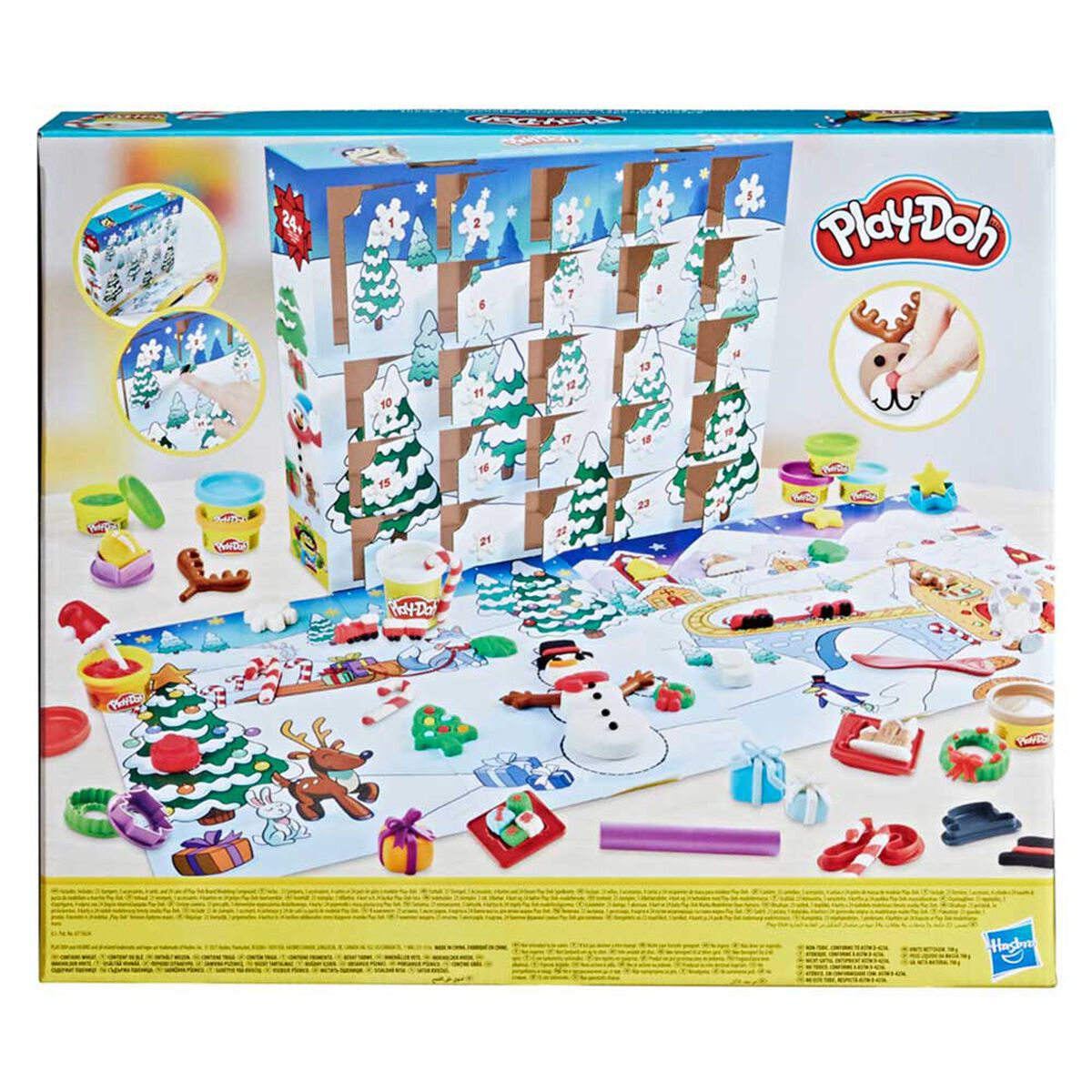 Masas y Plastilinas Play-Doh Mundo De Texturas Navidad Calendario