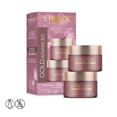 Set de Cremas Antiedad Gold Advanced +60 Petrizzio