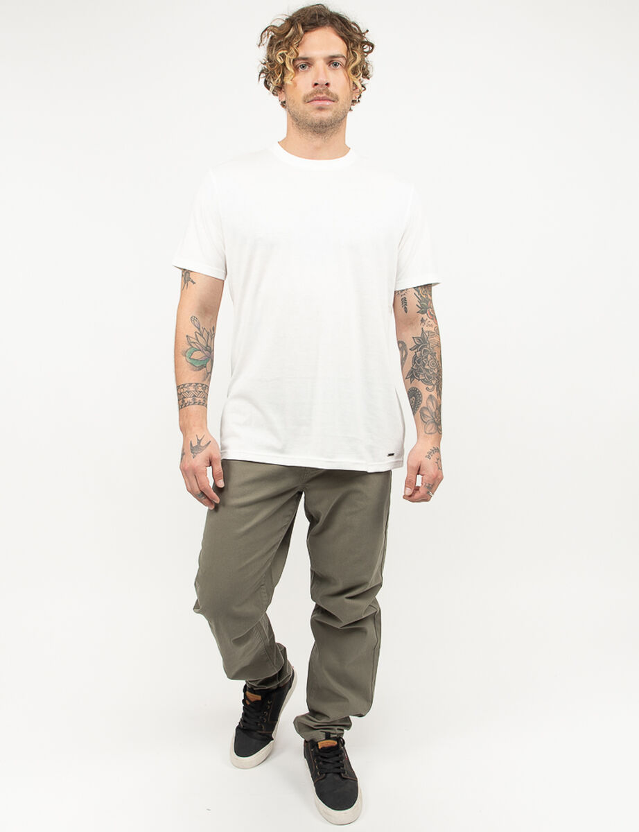 Polera Lisa Manga Corta Hombre Zibel