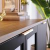 Buffet Onessta Vittoria 4 Puertas Café y Negro