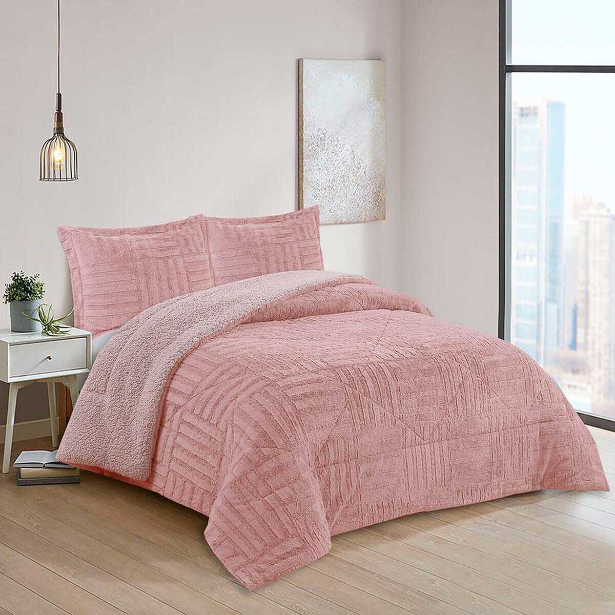 Cubrecama Doral Super King Rosa Senses