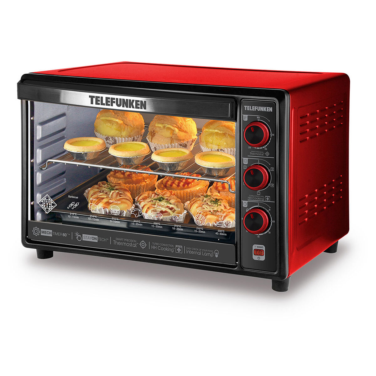 Horno Eléctrico Telefunken Tf-E650C 60 lts.