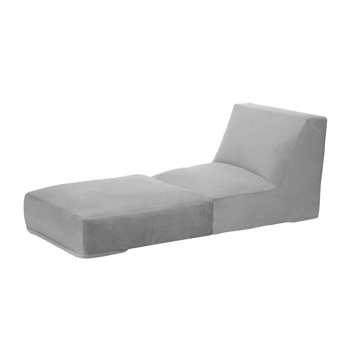 Sofá Cama Latam Home Velvet Bari 1 Cuerpo Gris