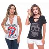 Pack 2 Poleras Mujer Rock Caviar
