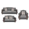 Juego de Living Innovamuebles New Bugambilia Sofá 3 Cuerpos + Sofá 2 Cuerpos + Butaca 1 Cuerpo 1 Cuerpo Gris Claro 