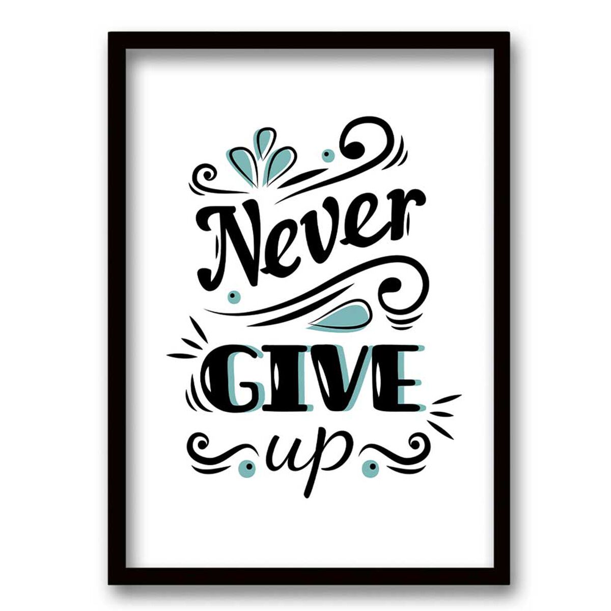 Cuadro Decorativo Retela Never Give Up II 50 x 35 cm