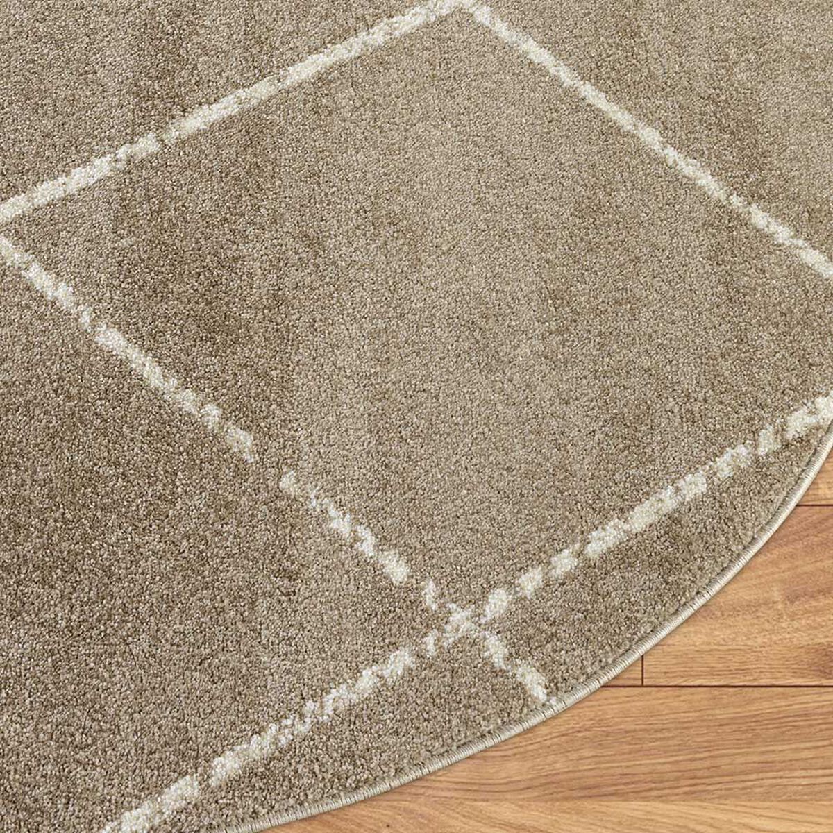 Alfombra  Modalfo Florida Beige 160 x 160 cm