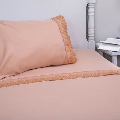 Imagen 2 del producto Juego de Sábanas Doral 1,5 Plazas Santorini Coral