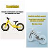 Bicicleta de Equilibrio Convertible Aro 12 y 14 Amarilla