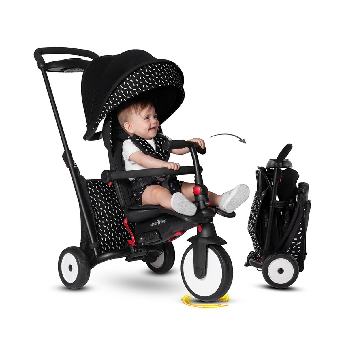 Triciclo Smartrike Str 5 Black & White Smart Trike
