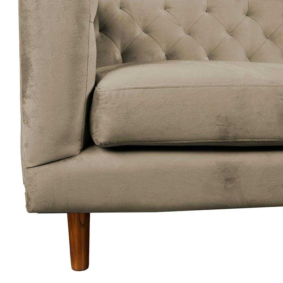 Sof&aacute; Tela Velvet Latam Home Brescia 3 Cuerpos