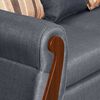 Juego de Living Ruzam Mobel Bego&ntilde;a Sof&aacute; 3 Cuerpos + Dos Sillones 1 Cuerpo Lino Gris