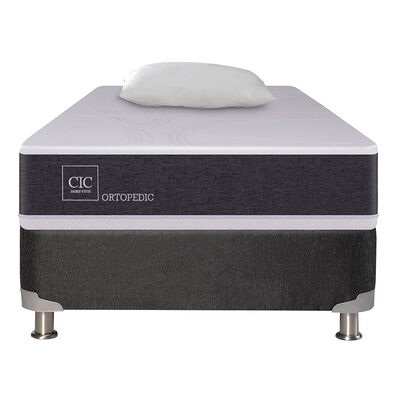 Imagen 1 del producto Box Spring CIC 1 Plaza New Ortopedic + Almohada