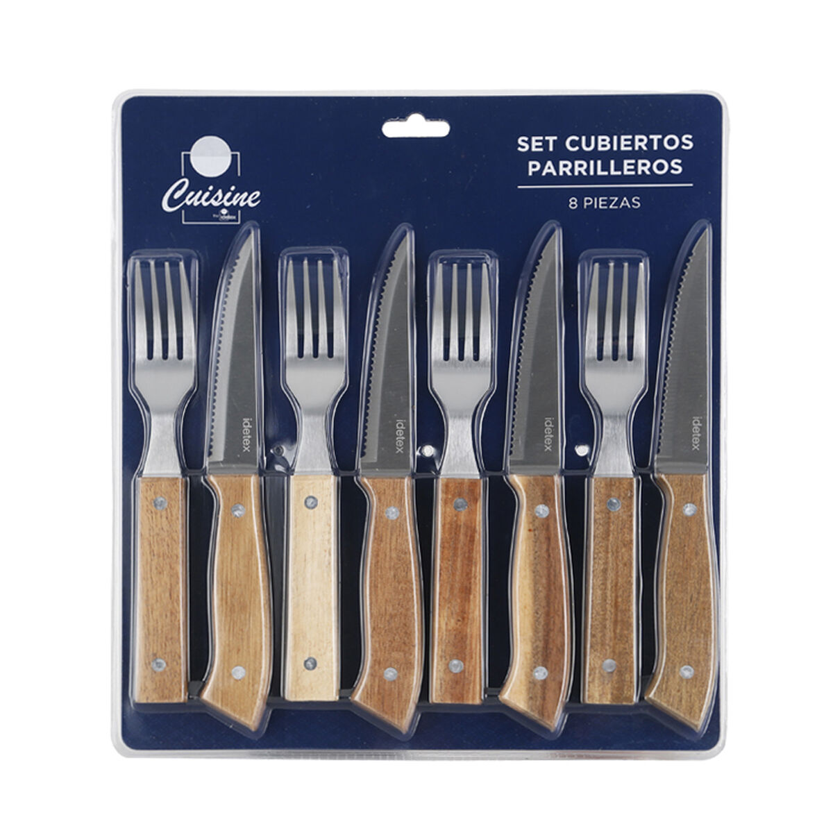 Juego de Cubiertos Cuisine Parrillero 8 Piezas