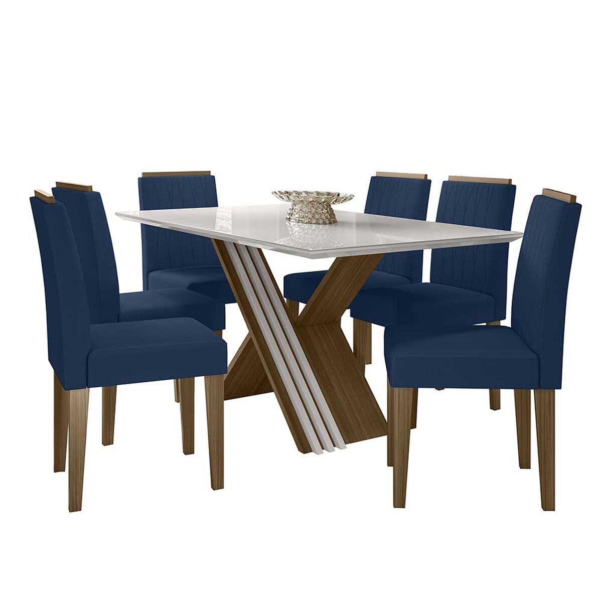 Juego de Comedor Jdo & Design Any 6 Sillas Azul