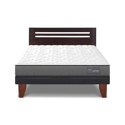 Imagen 1 del producto Cama Europea CIC 2 Plazas Anatomic + Respaldo Munich