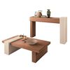 Combo Mesa de Centro + Mesa de Arrimo Jdo & Design Astro Beige