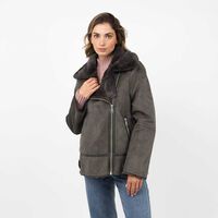 Chaqueta Aviadora Mujer Zibel Verde