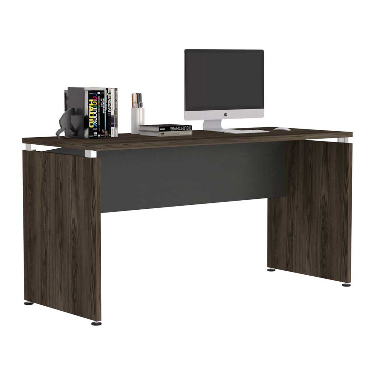 Escritorio Recto TuHome Home Office Negro Soft Co&ntilde;ac