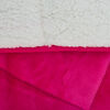 Plumón Flannel Sherpa Fucsia 2 Plazas