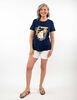 Polera Con Estampado Manga Corta Mujer Portman Club