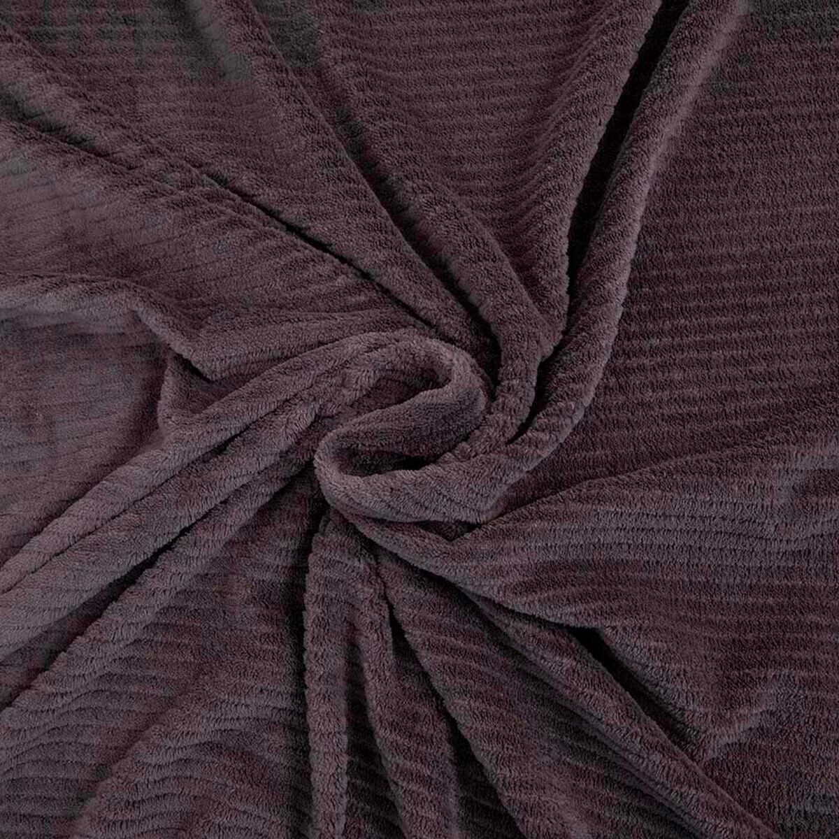 Frazada Poli&eacute;ster Doral 2 Plazas Deluxe Gris Oscuro