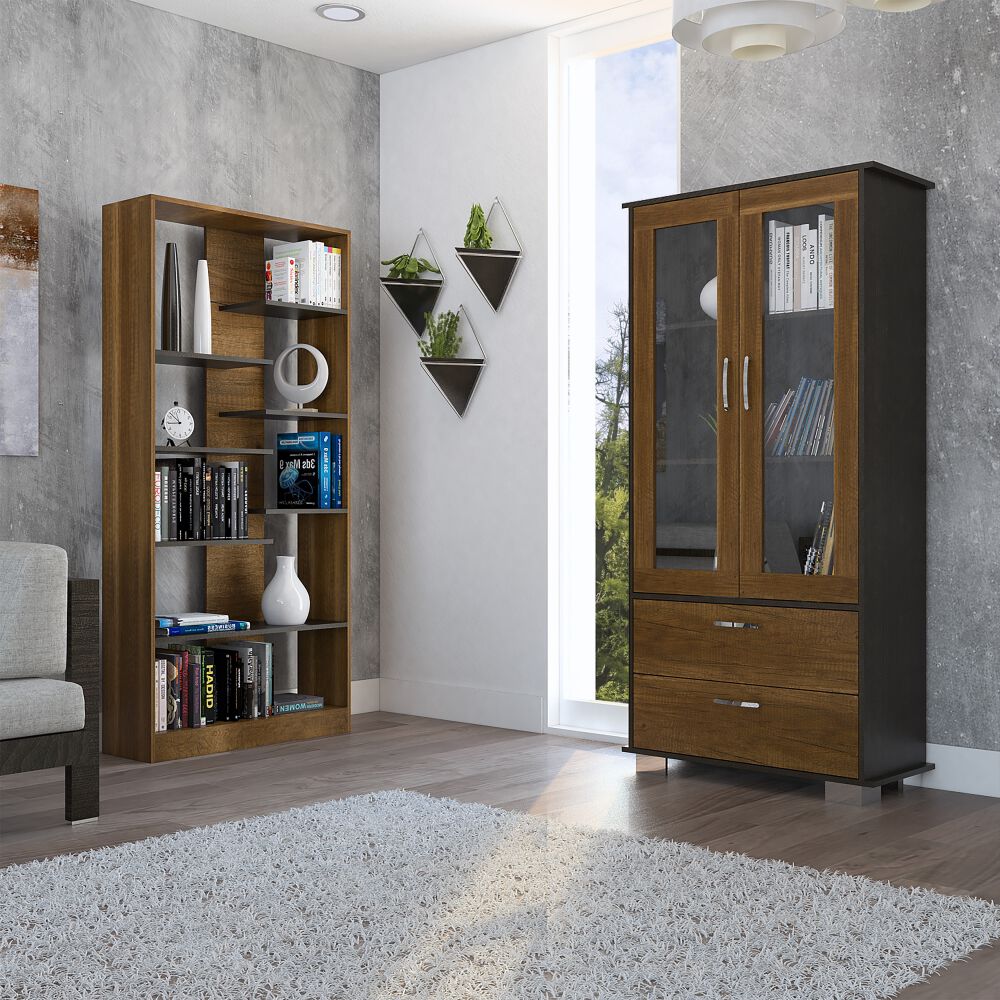 TUHOME Biblioteca + Vitrina Classic Color