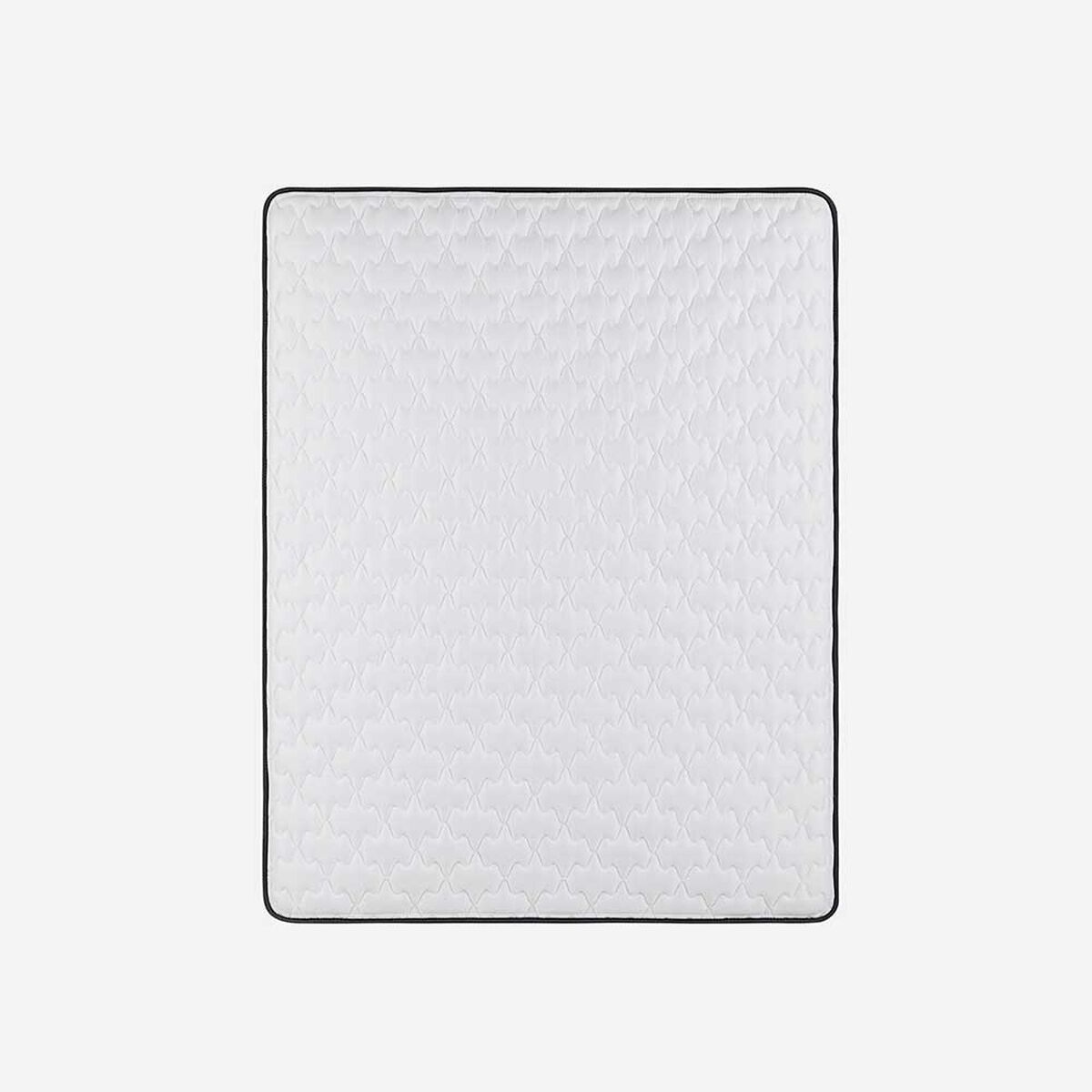 Cama Europea Rosen 2 Plazas Wave  + Respaldo Tabor Grafito
