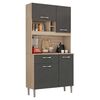Mueble de Cocina Onessta Malta 1 Cajón 4 Puertas Avena Grafito