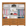 Closet Home Mobili Enzo 3 Puertas 9 Cajones Beige
