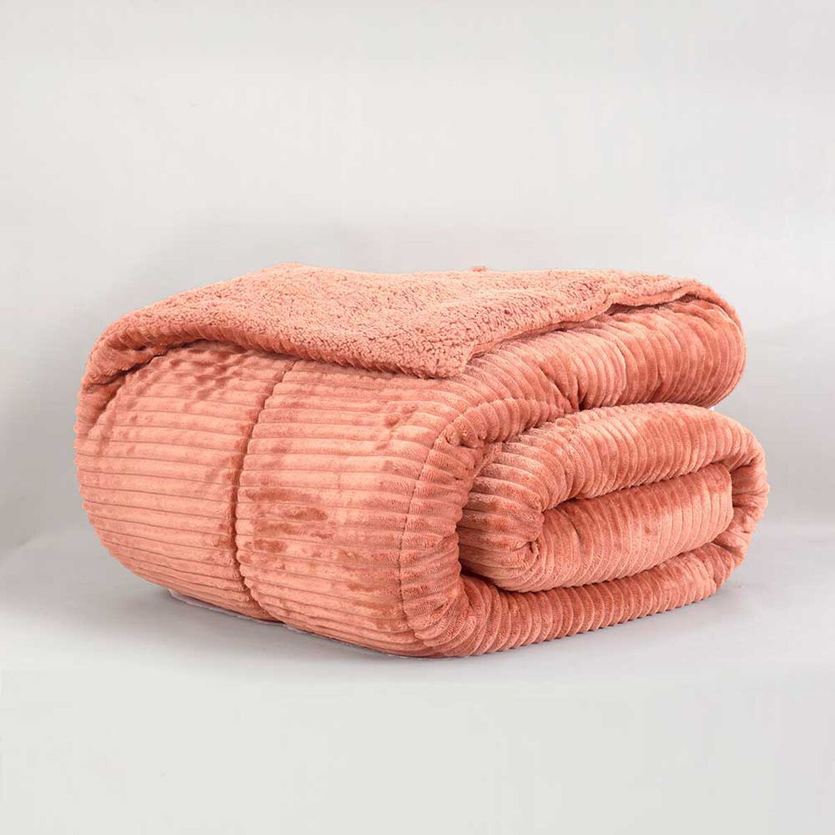 Plumón Mashini 2 Plazas Liso Coral