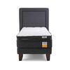 Cama Europea Drimkip 1 Plaza Plus Eurotop + Topper + Respaldo