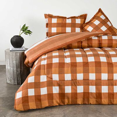 Imagen 1 del producto Plumón Elements & Co 2 Plazas Vichy Naranjo