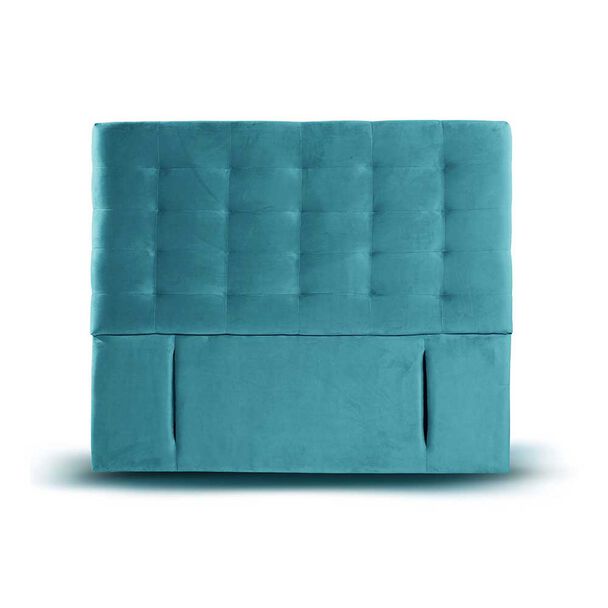 Respaldo Latam Home 2 Plazas Napoles Tela Velvet Turquesa