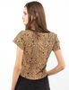 Polera Con Encaje Manga Corta Mujer Icono