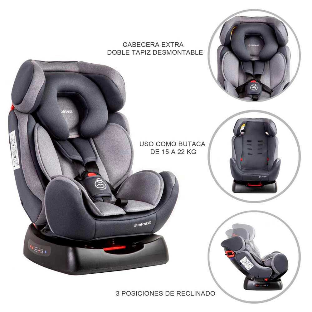 Silla de Auto Bebe Convertible Orbit Lx Gris Bebesit, foto 6