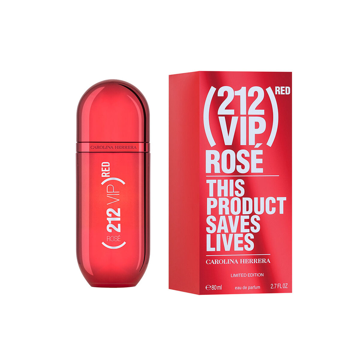 Perfume 212 VIP Rosé Red EDP 80 ml + Kit