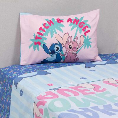 Imagen 1 del producto Juego de Sábanas Infantil Disney 1,5 Plazas Fluffly Stitch