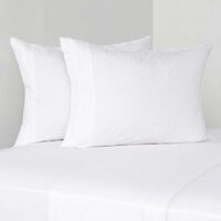 Juego de Sábanas Cannon 180 Hilos King Liso Blanco