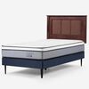 Cama Europea Rosen 1,5 Plazas Indie + Respaldo Rachel