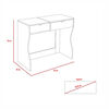Mueble De Tocador + Velador Con Espejo Perla