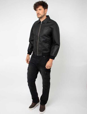 Imagen 2 del producto Chaqueta Ecocuero Hombre Ypsd Negro